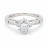 1.45 Ct Certified White Moissanite Ring – Birthday Gift for Her in 18K Gold Plated 18K Gold Plated