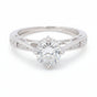 1.45 ct DEW Certified White Moissanite Ring – Birthday Gift for Her in 18K Gold Plated 18K Gold Plated