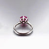 1.50 Ct Certified Pink Moissanite Ring – Engagement Jewellery in 18K Gold Plated Verm 18K Gold Plated