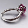 1.50 Ct Certified Pink Moissanite Ring – Engagement Jewellery in 18K Gold Plated Verm 18K Gold Plated