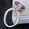 Certified Natural 5.2 Ct Radiant Cut Moissanite Ring in 18K Gold Plated