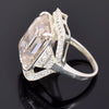 Certified Natural 5.75 Ct Moissanite Solitaire Ring in Gift 18K Gold Plated