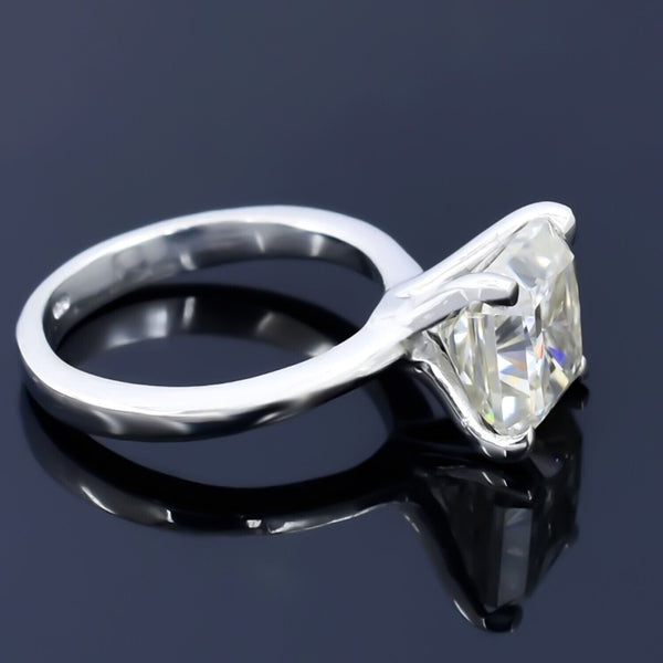 Certified 2.50 Ct Natural Pink Moissanite Ring in Jewellery for Wife 18K Gold Plated 18K Gold Plated