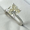 Certified 2.50 Ct Natural Pink Moissanite Ring in Jewellery for Wife 18K Gold Plated 18K Gold Plated
