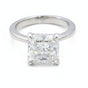 Certified 2.50 ct DEW Pink Moissanite Ring in Jewellery for Wife 18K Gold Plated