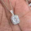 3.50 Ct Certified Moissanite Pendant in for Black Friday Jewellery 18K Gold Plated Ve 18K Gold Plated