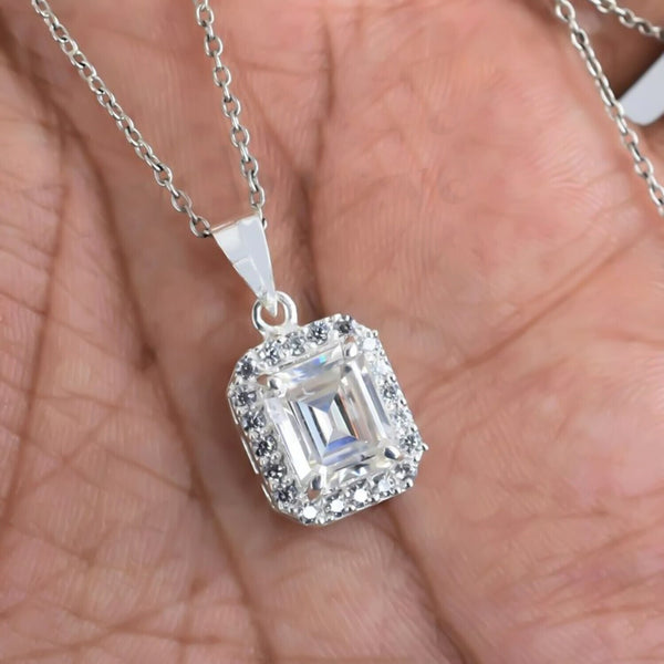 3.50 Ct Certified Moissanite Pendant in for Black Friday Jewellery 18K Gold Plated Ve 18K Gold Plated