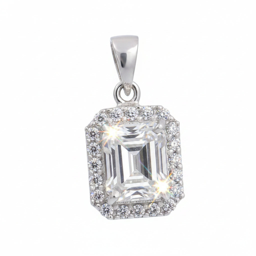 3.50 Ct Certified Moissanite Pendant in for Black Friday Jewellery 18K Gold Plated Ve 18K Gold Plated