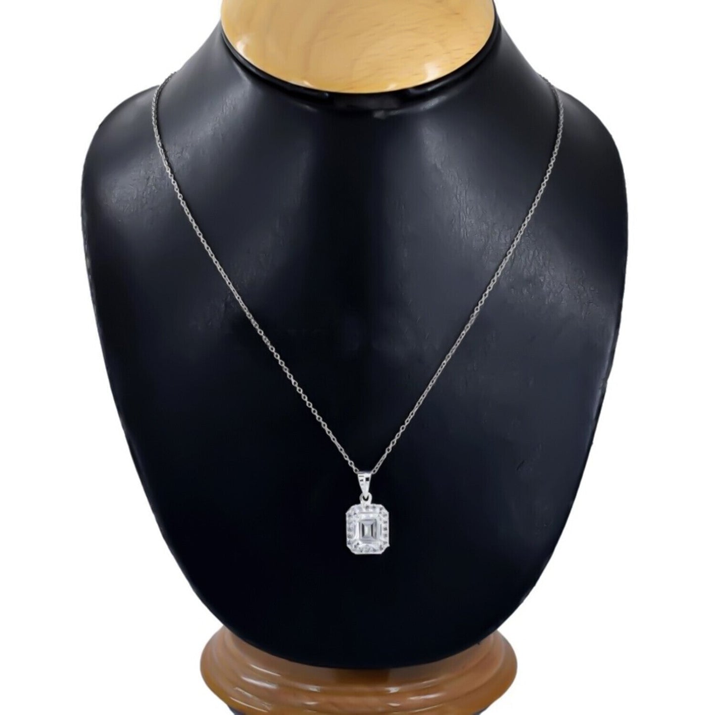 3.50 Ct Certified Moissanite Pendant in for Black Friday Jewellery 18K Gold Plated Ve 18K Gold Plated