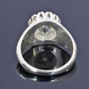 5.30 Ct Certified Round Cut White Moissanite Ring Gold Vermeil Sterling Silvers - View 4 - GEMHUB