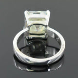 2 Ct Certified Cushion Cut Off White Moissanite Solitaire Ring 18K Gold Plated Vermeil