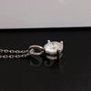 Certified 2.80 Ct Round Cut White Moissanite Solitaire Pendant In 18K Gold Plated V 18K Gold Plated