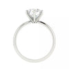 2.20 Ct Round Cut White Moissanite Solitaire in Engagement Ring 18K Gold Plated Ver 18K Gold Plated