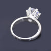 2.70 Ct Certified Round Cut White Moissanite Solitaire Ring 18K Gold Plated