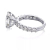 Certified 3.50Ct Cushion Cut White Soliatire Moissanite Solitaire Ring 18K Gold Pla 18K Gold Plated