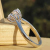 Certified 3 Ct. Round Cut White Moissanite Solitaire Ring in 18K Gold Plated Vermei 18K Gold Plated