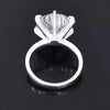 8.50 Ct Certified Round Cut White Moissanite Solitaire Ring In 18K Gold Plated Verm 18K Gold Plated
