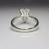 Certified 3.75 Ct Heart Cut White Moissanite Solitaire Ring In 18K Gold Plated Verm 18K Gold Plated