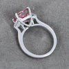 Certified 3.20ct Natural VS1 Princess Moissanite Ring Gift For Wife 18K Gold Plated