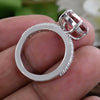 Certified 4ct Natural VVS1 Trillion Cut Pink Moissanite Ring For Gift in 18K Gold P 18K Gold Plated