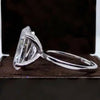2.45ct Certified Natural VS1 White Moissanite Ring For Her Gift Idea 18K Gold Plate 18K Gold Plated