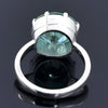 7.75ct Natural VS1 Blue Moissanite Ring Certified Gift For Love 18K Gold Plated Ver 18K Gold Plated