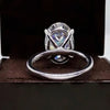 2.45ct Certified Natural VS1 White Moissanite Ring For Her Gift Idea 18K Gold Plate 18K Gold Plated