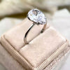 RARE 3.45ct Natural VS1 Pear Moissanite Ring For Women Certified 18K Gold Plated Ve 18K Gold Plated