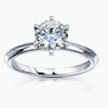 Certified 1.5ct Natural VS1 GH White Moissanite Engagement Ring 18K Gold Plated Ver 18K Gold Plated