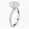 Certified Natural 3ct VS1 White Moissanite Engagement Solitaire Ring AAA 18K Gold P 18K Gold Plated