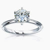 Certified 1.5ct Natural VS1 GH White Moissanite Engagement Ring 18K Gold Plated Ver 18K Gold Plated