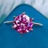 Certified 1.5ct Natural VVS1 Pink Moissanite Engagement Ring 925 Sterling Silve 18K 18K Gold Plated