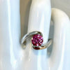Certified 1.3ct Natural VVS1 Pink Moissanite Ring Jewellery for Women 18K Gold Plated