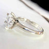 3.4ct Certified White Moissanite VS1 Ring For Anniversary Gift 18K Gold Plated Verm 18K Gold Plated