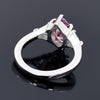 2.7ct VVS1 Pink Moissanite Ring Certified Gift Idea For Her 18K Gold Plated
