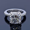 6.75ct White Moissanite Ring Natural VS1 Certified For Christmas 18K Gold Plated Ve 18K Gold Plated
