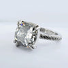 6.75ct White Moissanite Ring Natural VS1 Certified For Christmas 18K Gold Plated Ve 18K Gold Plated