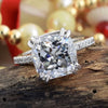 6.75ct White Moissanite Ring Natural VS1 Certified For Christmas 18K Gold Plated Ve 18K Gold Plated
