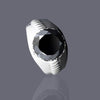 5.20 Ct Certified Round Cut Black Moissanite Gold Vermeil Ring For Engagement - View 4 - GEMHUB