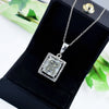 7.30 Ct White Moissanite Solitaire Pendant Vermeil Black Friday Jewellery Sale - View 4 - GEMHUB
