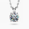 3.30 Ct White Moissanite Pendant Black Friday Special Gift Jewellery 18K Gold Plated 18K Gold Plated