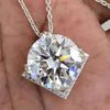 15 Ct White Moissanite Pendant in Gold Vermeil Certified Luxury Holiday Jewellery - View 4 - GEMHUB