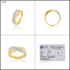 0.44 Ct. IGI Certified 18k Yellow Gold Graceful Wave GH VS Diamond Women's Ring - view 6