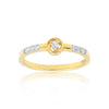 0.17 Ct. IGI Certified 18k Yellow Gold Diamond Elegant Design Ladies Ring - view 3