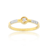 0.17 Ct. IGI Certified 18k Yellow Gold Diamond Elegant Design Ladies Ring - view 3