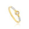 0.17 Ct. IGI Certified 18k Yellow Gold Diamond Elegant Design Ladies Ring - view 2