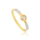 0.17 Ct. IGI Certified 18k Yellow Gold Diamond Elegant Design Ladies Ring - view 2