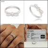 0.36 Ct. IGI Certified Natural Diamond 18k White Gold Solitaire Bypass Ring - view 10