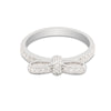 0.36 Ct. IGI Certified Natural Diamond 18k White Gold Solitaire Bypass Ring - view 2