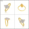 0.27 Ct. IGI Certified Natural Diamond 18k Yellow Gold Floral Cluster Ring - view 8